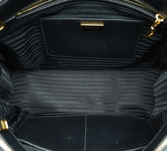 Prada Black Lux Galleria Large Tote Bag