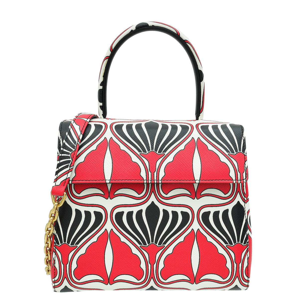 Prada Multicolor Printed Top Handle Bag-Prada-THE CLOSET