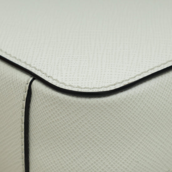 Prada White Brique Re-Nylon Men Bag