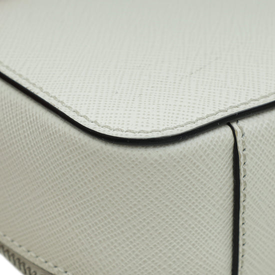 Prada White Brique Re-Nylon Men Bag