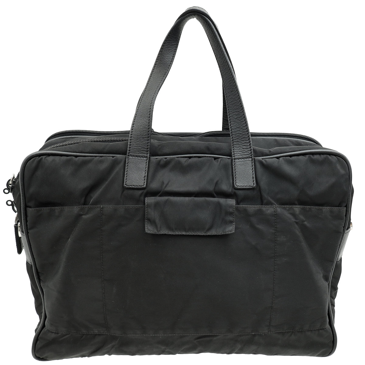 Prada Black Tessuto Nylon Briefcase-Prada-THE CLOSET