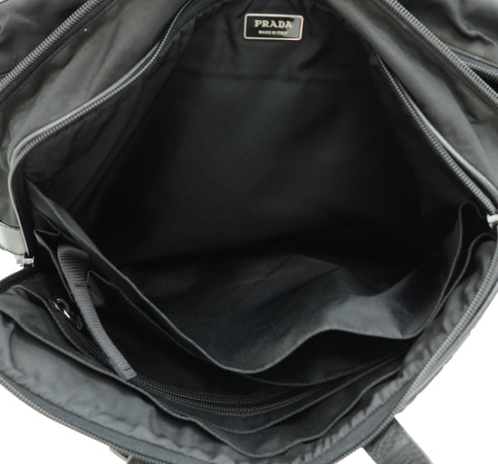 Prada Black Tessuto Nylon Briefcase