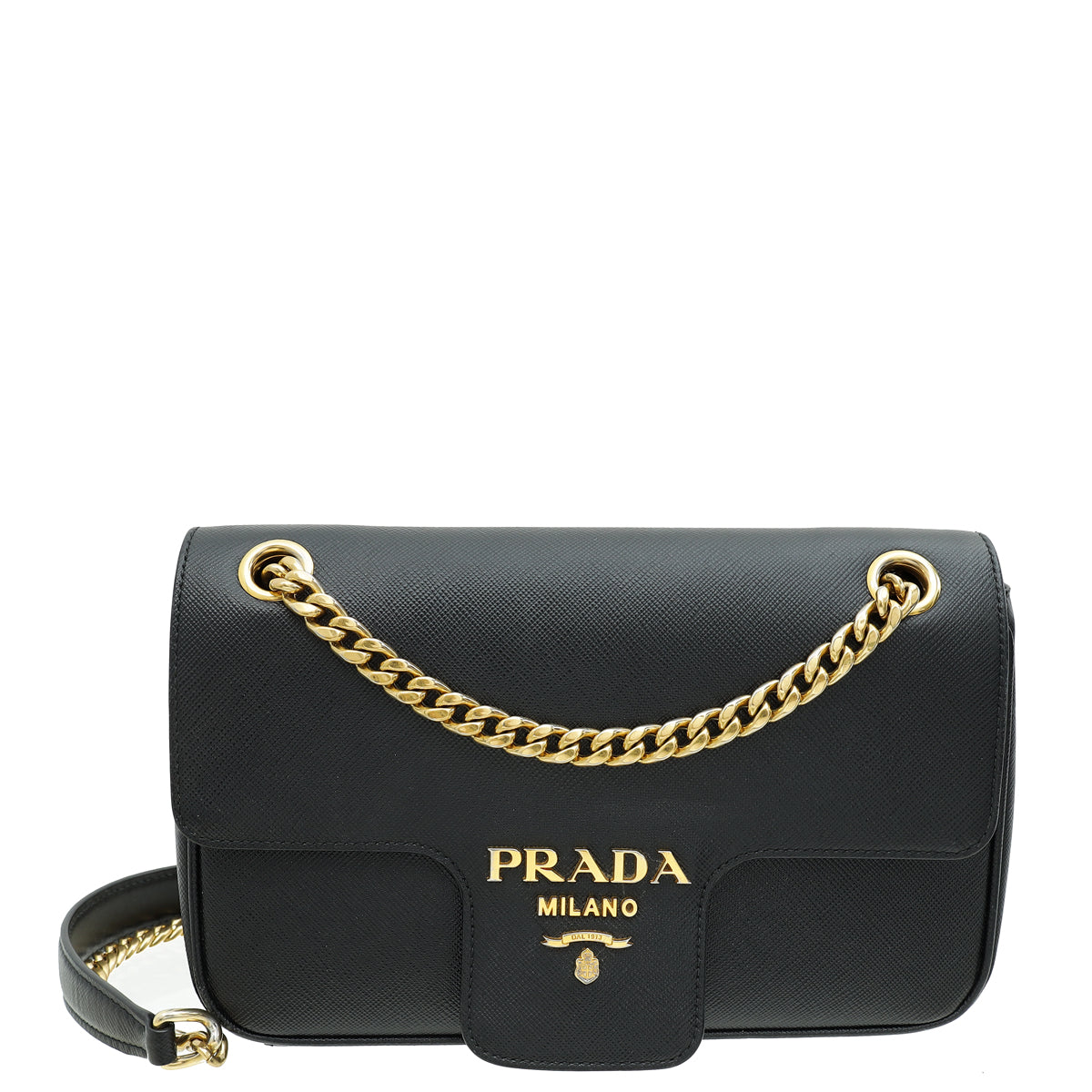 Prada Black Flap Shoulder Bag