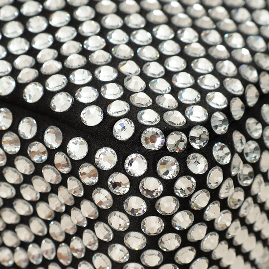 Prada Black Crystal-Embellished Satin Re-Edition 2000 Mini Bag-Prada-THE CLOSET