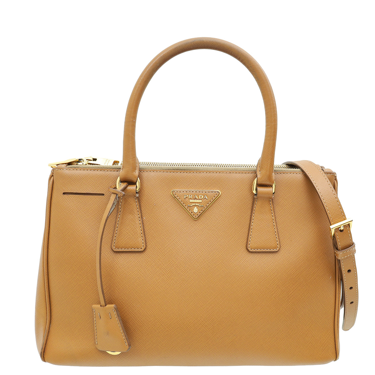 Prada Caramel Lux Galleria Medium Bag-Prada-THE CLOSET