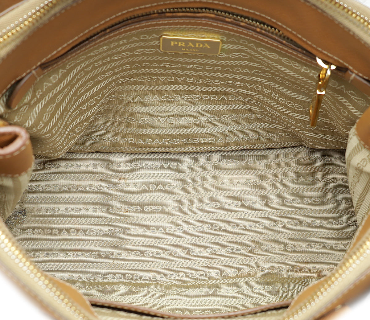 Prada Caramel Lux Galleria Medium Bag