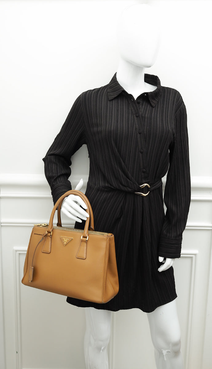 Prada Caramel Lux Galleria Medium Bag