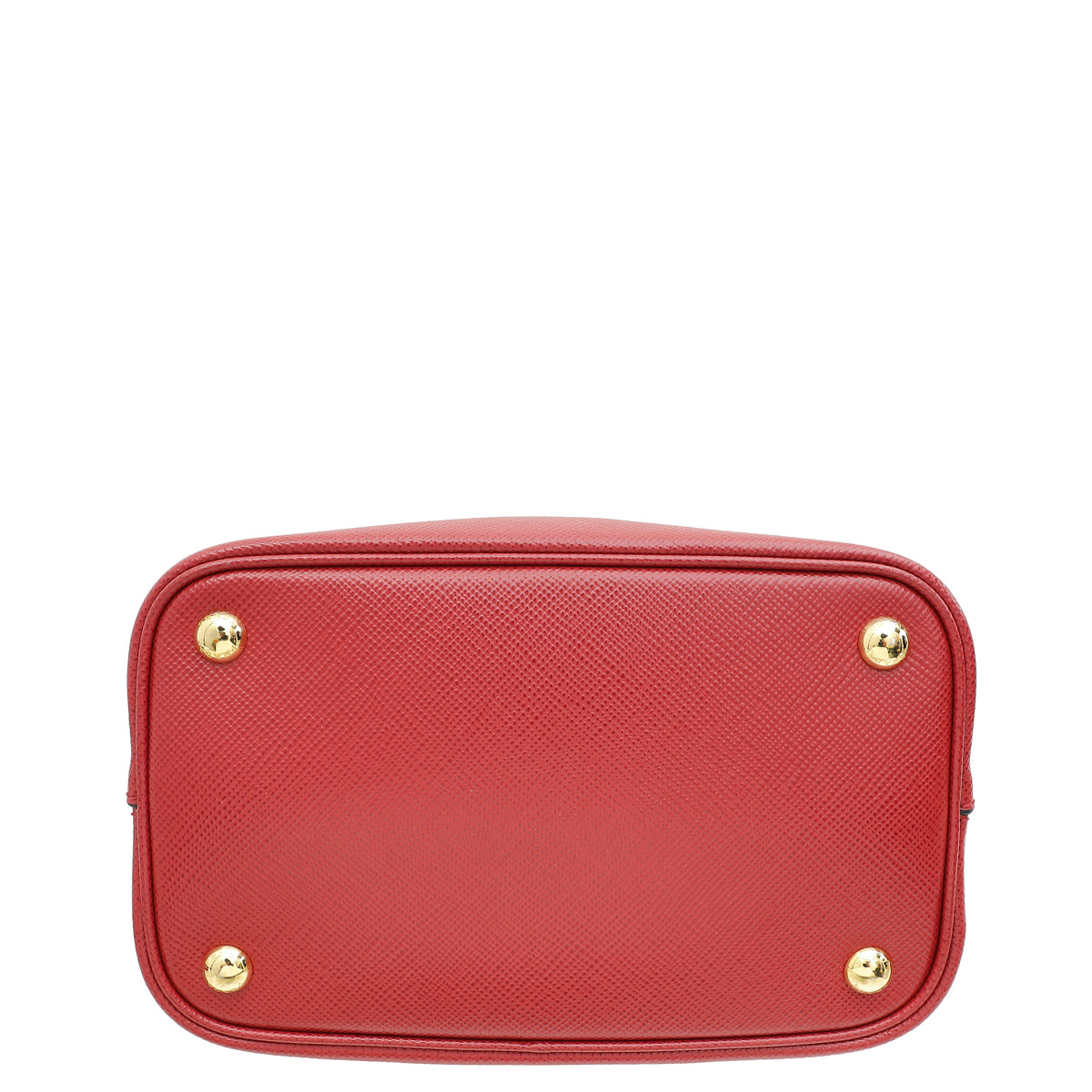 Prada Red Cuir Panier Medium Bag