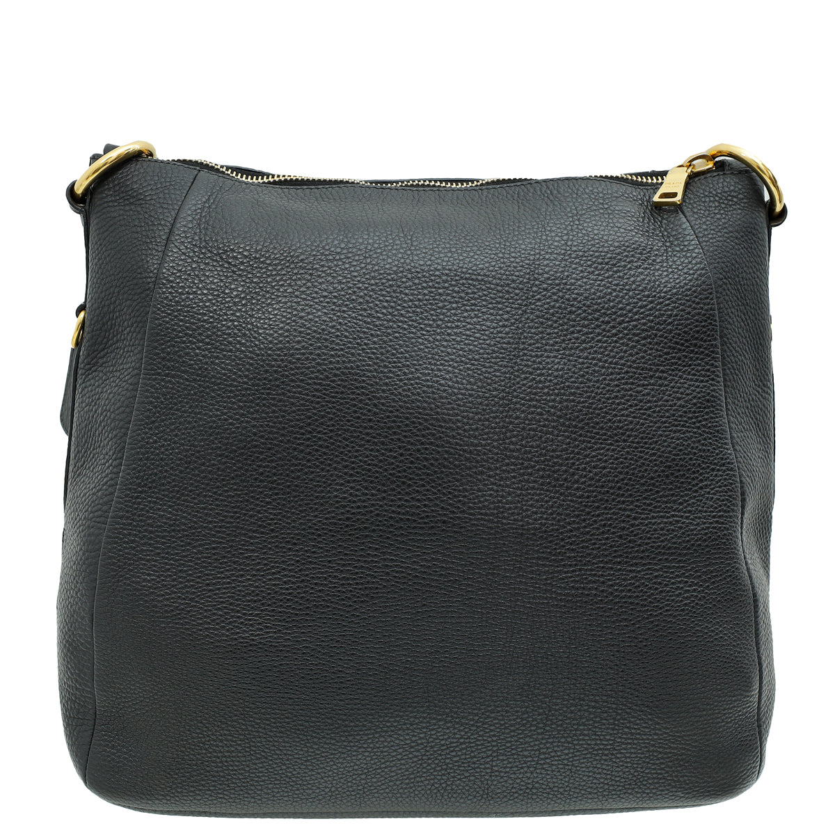 Prada Black Vitello Daino Hobo Bag-Prada-THE CLOSET