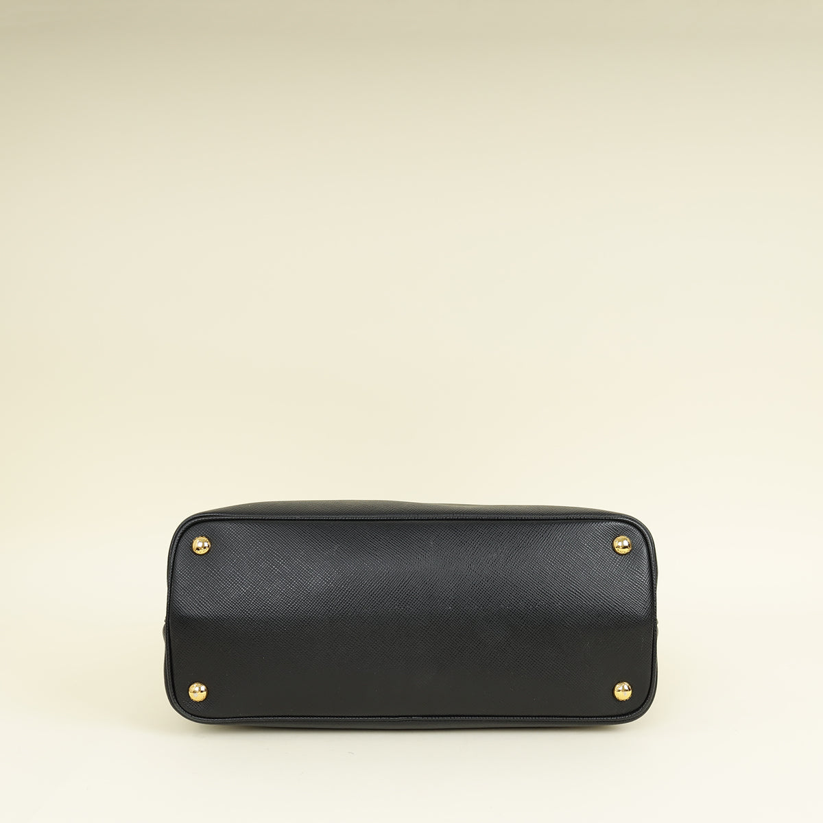 Prada Black Cuir Medium Double Tote Bag