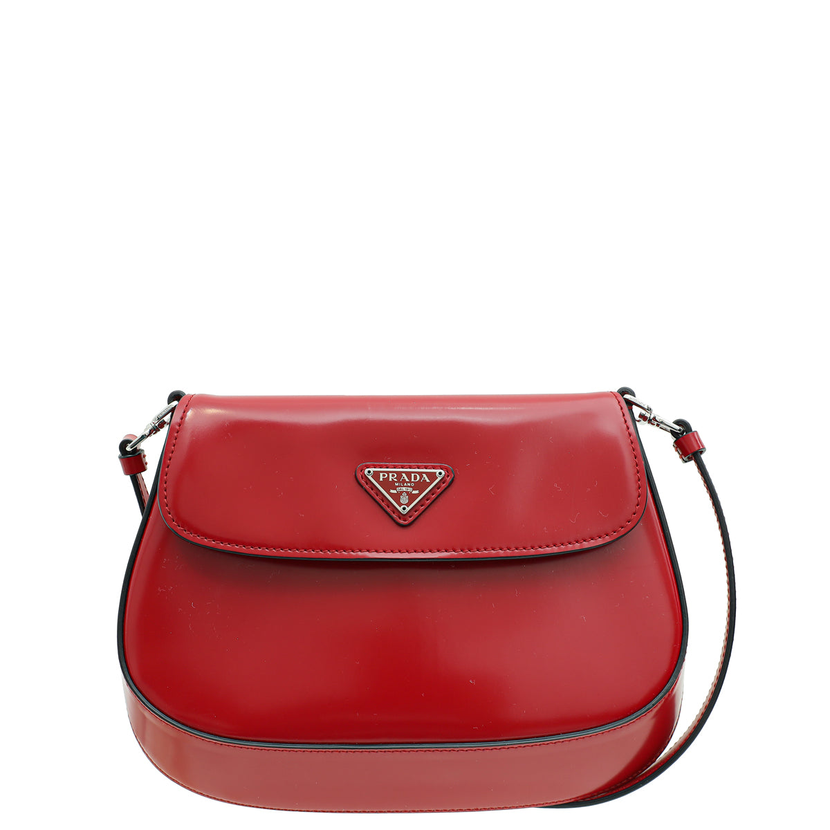 Prada Scarlet Red Cleo Flap Small Shoulder Bag-Prada-THE CLOSET