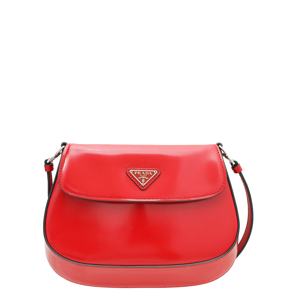 Prada Scarlet Red Cleo Flap Shoulder Bag