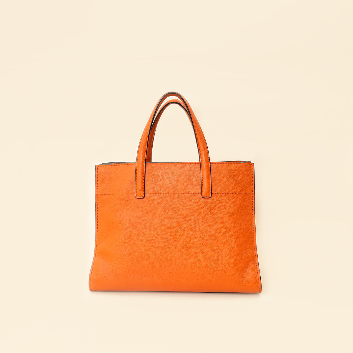 Prada Papaya Soft Triple Pocket Tote Bag-Prada-THE CLOSET
