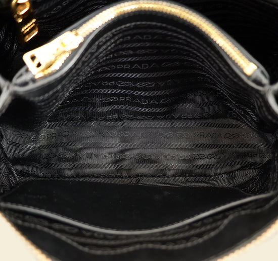 Prada Black Lux Promenade Small Bag-Prada-THE CLOSET