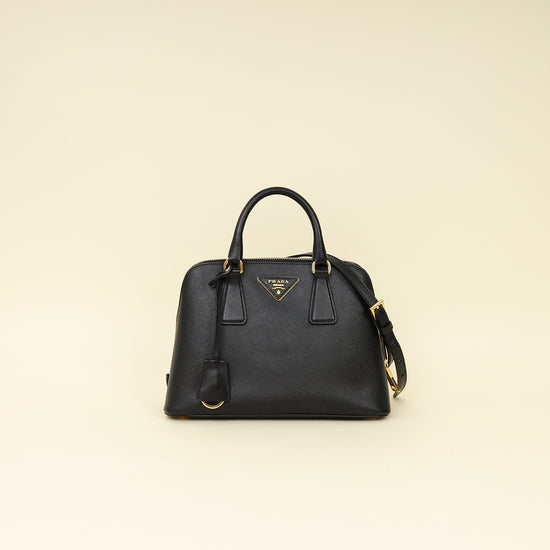 Prada Black Lux Promenade Small Bag-Prada-THE CLOSET