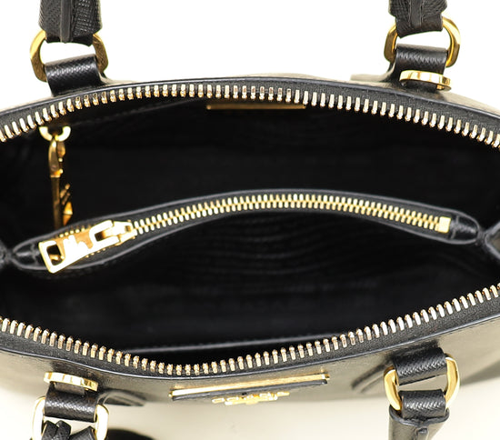 Prada Black Lux Promenade Small Bag-Prada-THE CLOSET