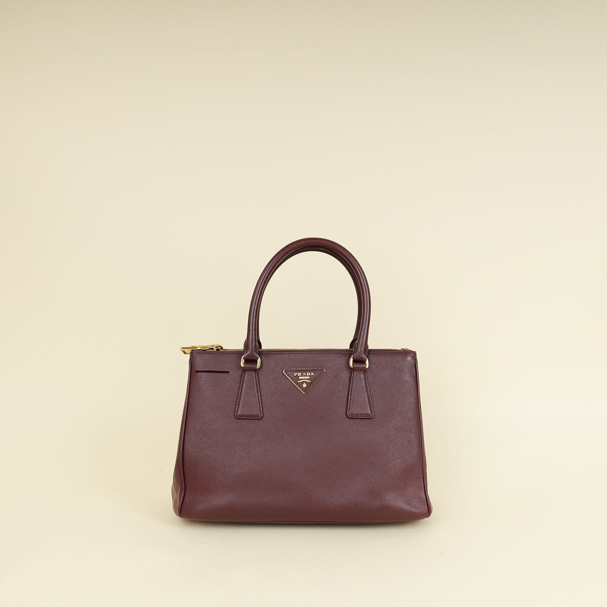 Prada Burgundy Galleria Medium Bag-Prada-THE CLOSET