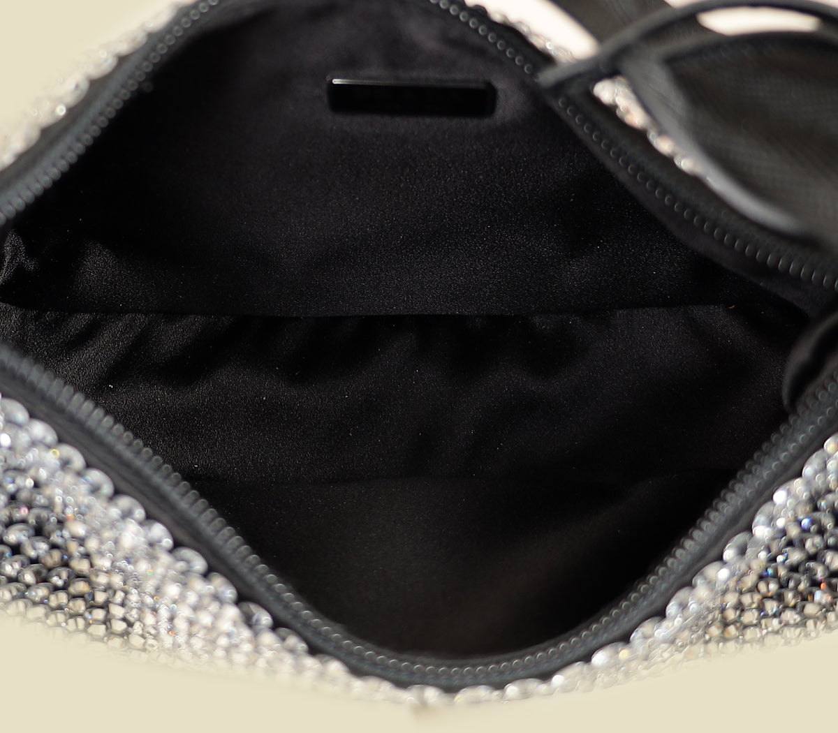 Prada Black Crystal-Embellished Satin Re-Edition 2000 Mini Bag-Prada-THE CLOSET