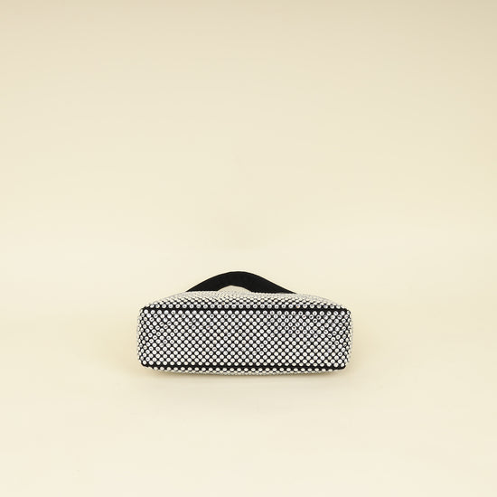 Prada Black Crystal-Embellished Satin Re-Edition 2000 Mini Bag-Prada-THE CLOSET