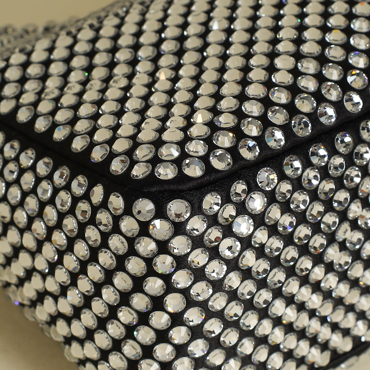 Prada Black Crystal-Embellished Satin Re-Edition 2000 Mini Bag-Prada-THE CLOSET