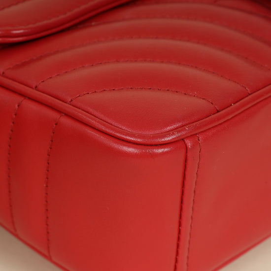 Prada Red Diagramme Flap Bag