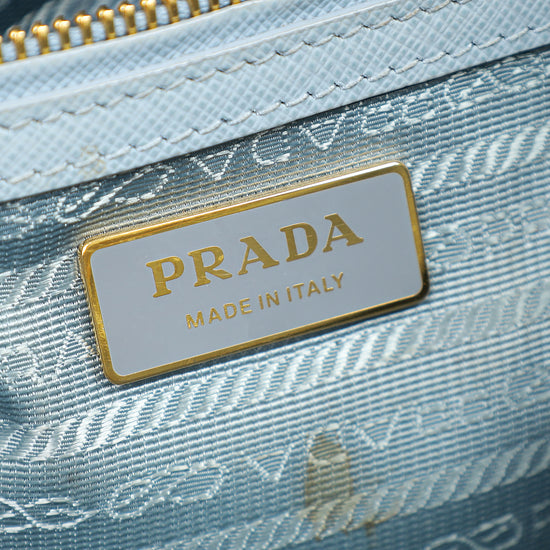 Prada Baby Blue Lux Galleria Small Bag