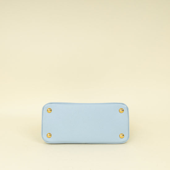 Prada Baby Blue Lux Galleria Small Bag