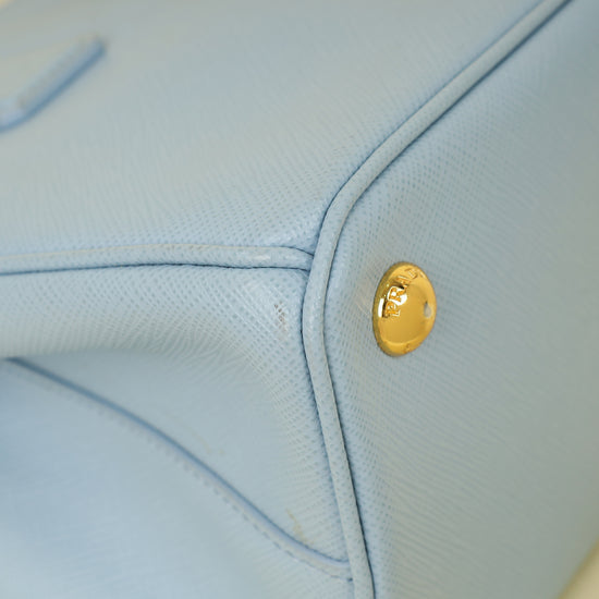 Prada Baby Blue Lux Galleria Small Bag