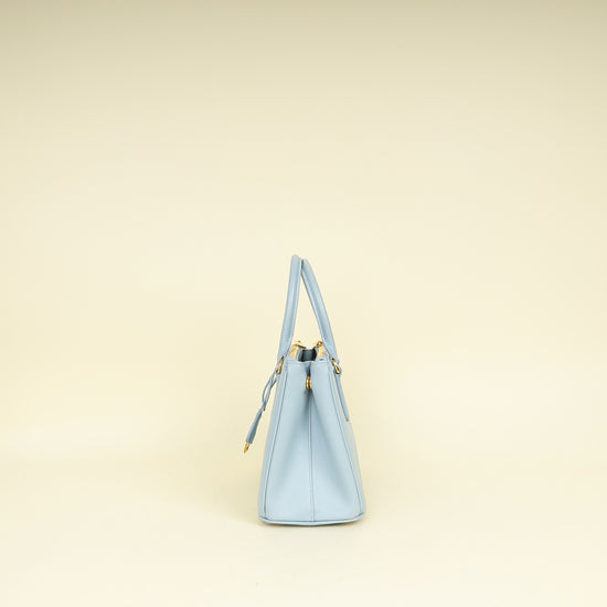 Prada Baby Blue Lux Galleria Small Bag