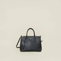 Prada Black Lux Large Galleria Tote Bag