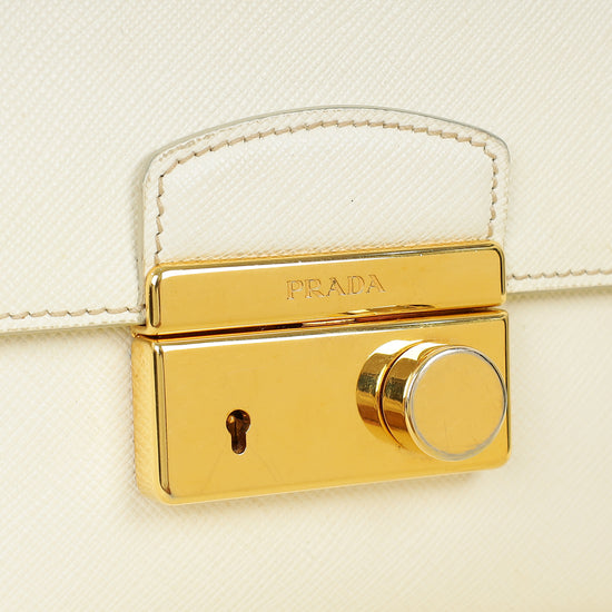 Prada White Mini Crossbody Bag