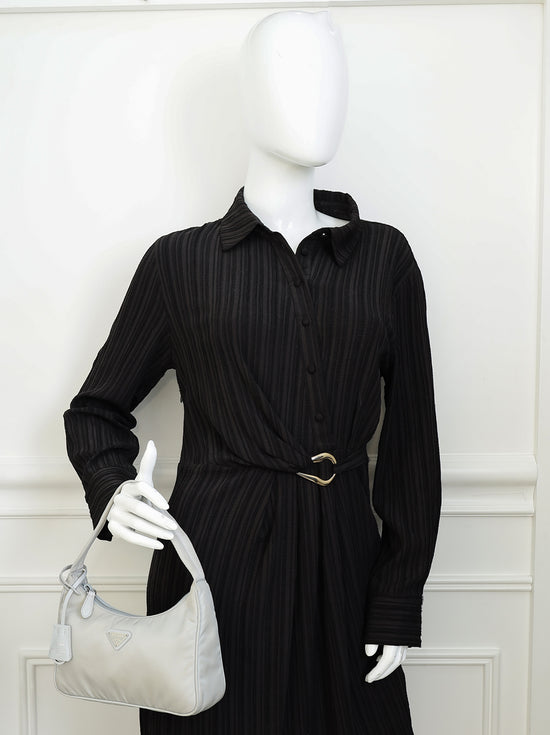 Prada Grey Re-Nylon Re-Edition 2000 Mini Bag