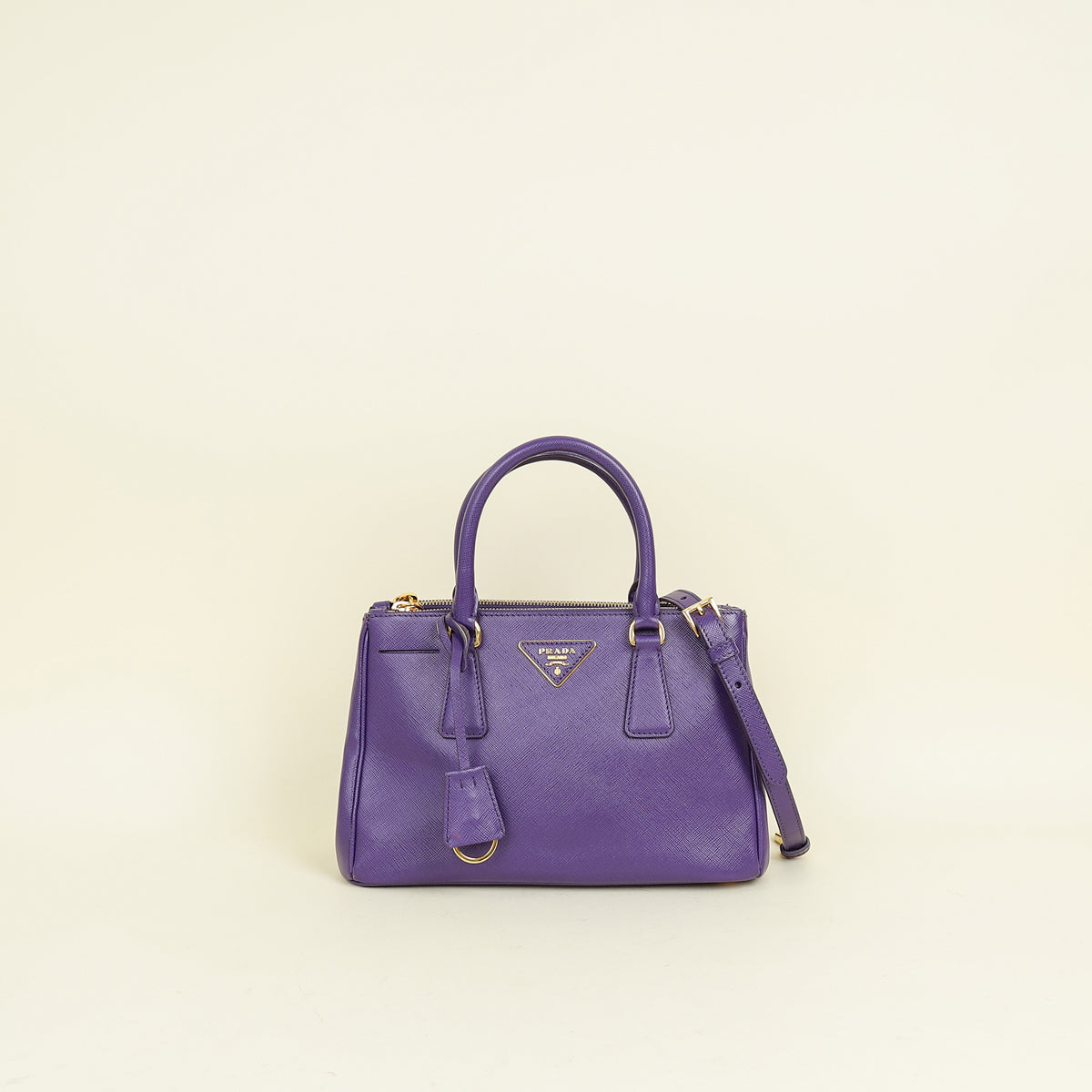 Prada Violet Lux Galleria Tote Small Bag