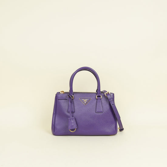 Prada Violet Lux Galleria Tote Small Bag
