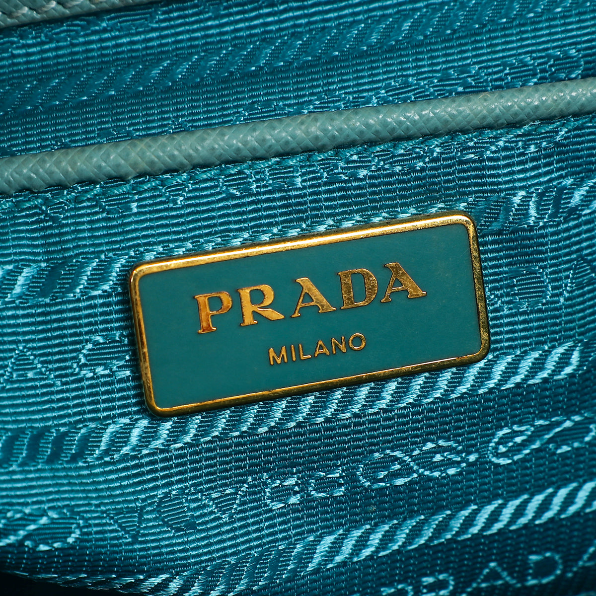Prada Light Blue Aqua Galleria XL Tote Bag