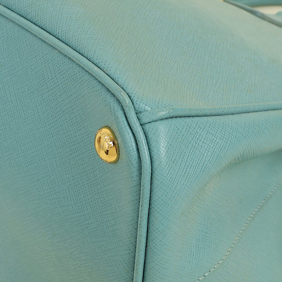 Prada Light Blue Aqua Galleria XL Tote Bag