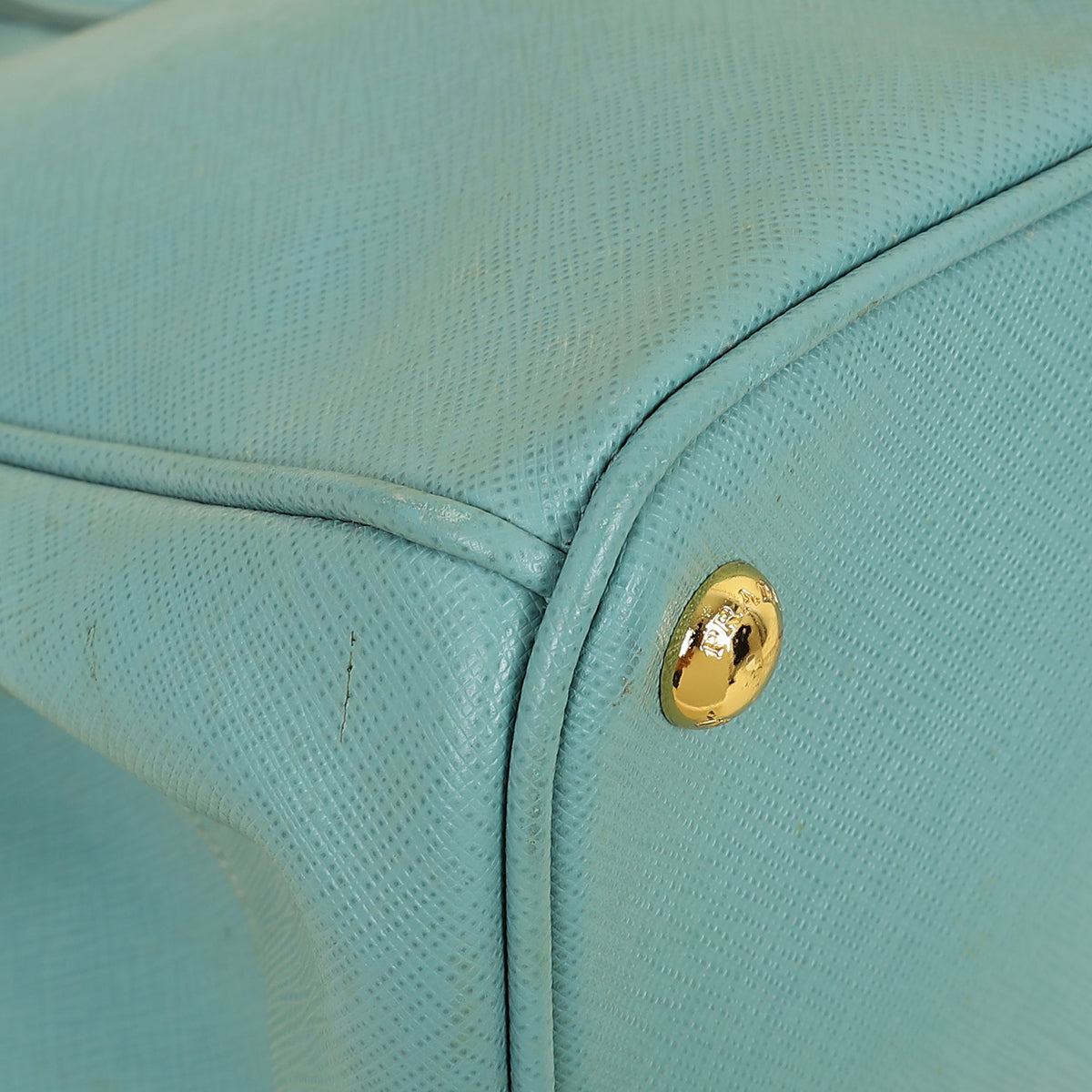 Prada Light Blue Aqua Galleria XL Tote Bag