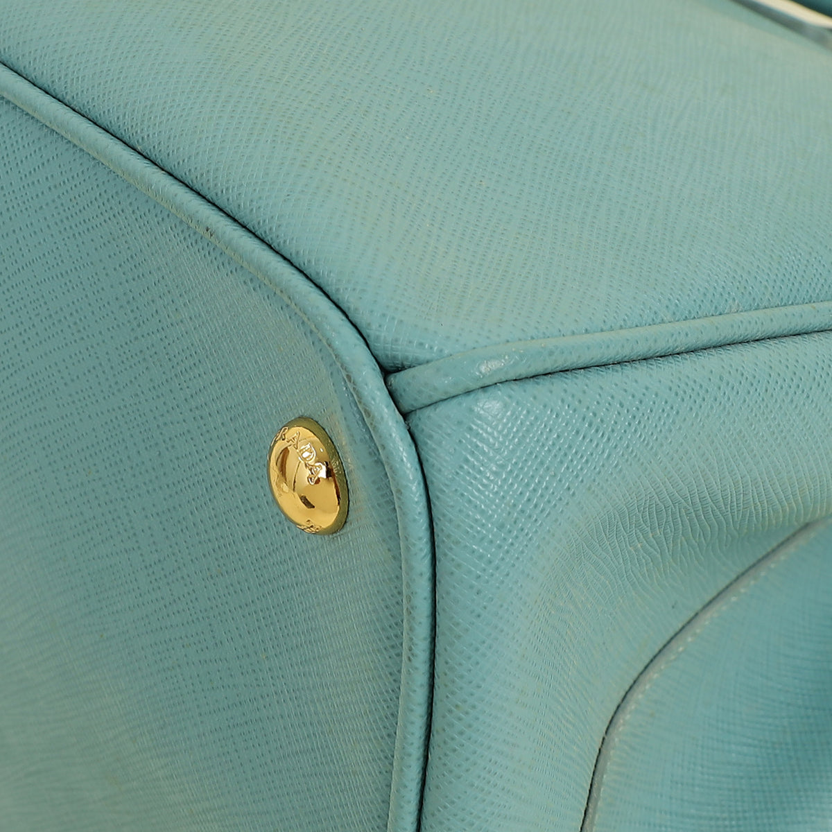 Prada Light Blue Aqua Galleria XL Tote Bag