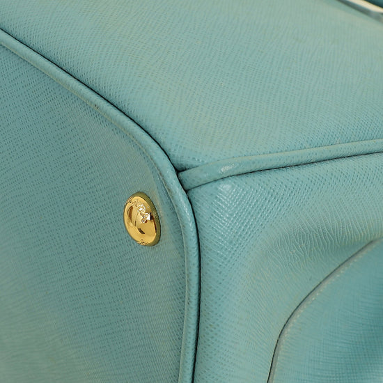 Prada Light Blue Aqua Galleria XL Tote Bag