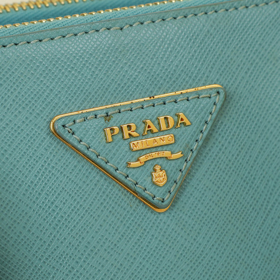 Prada Light Blue Aqua Galleria XL Tote Bag
