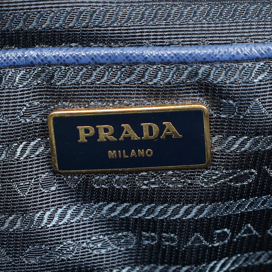Prada Navy Blue XXL Galleria Tote Bag