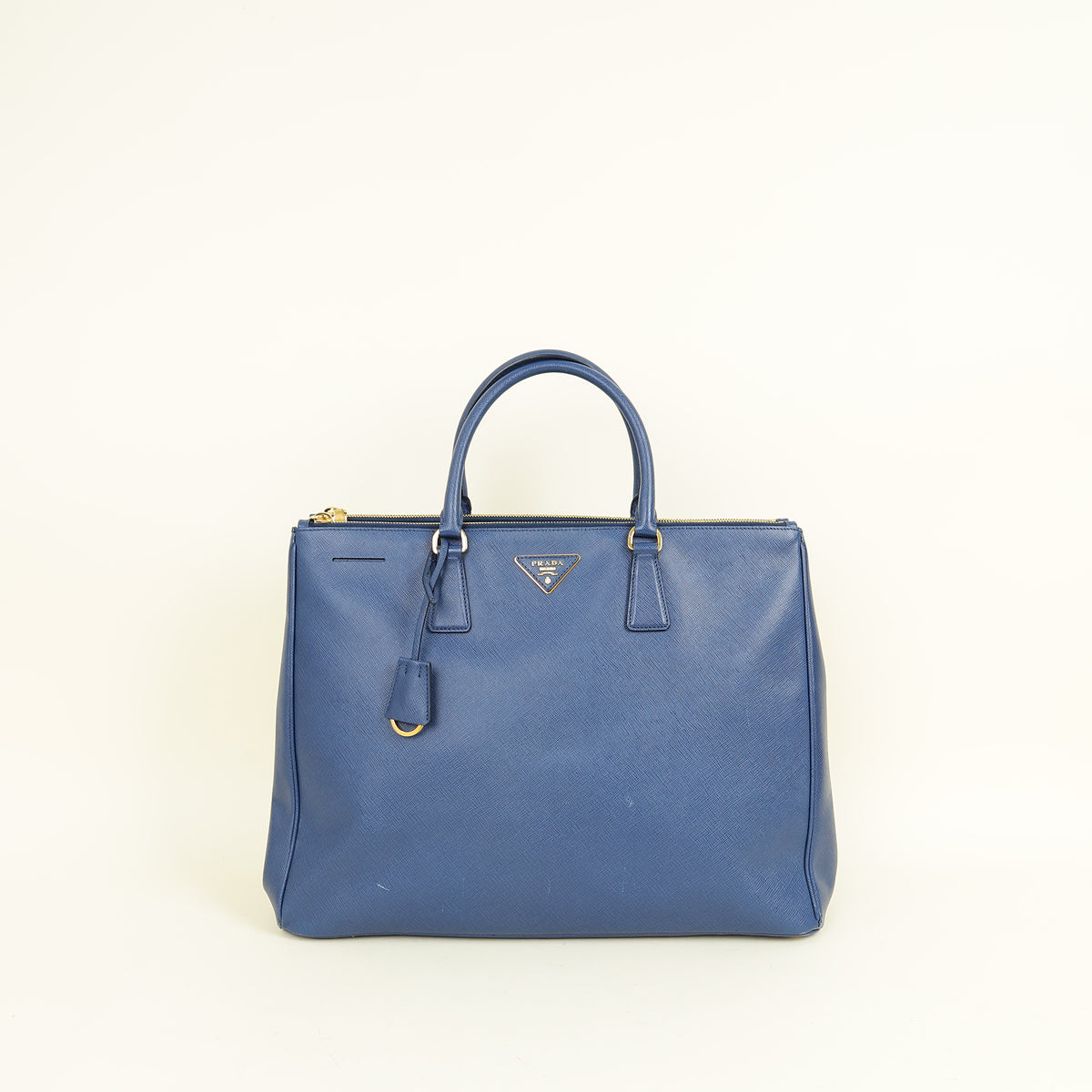 Prada Navy Blue XXL Galleria Tote Bag