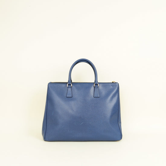 Prada Navy Blue XXL Galleria Tote Bag