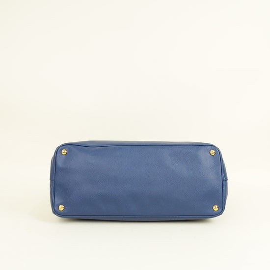 Prada Navy Blue XXL Galleria Tote Bag