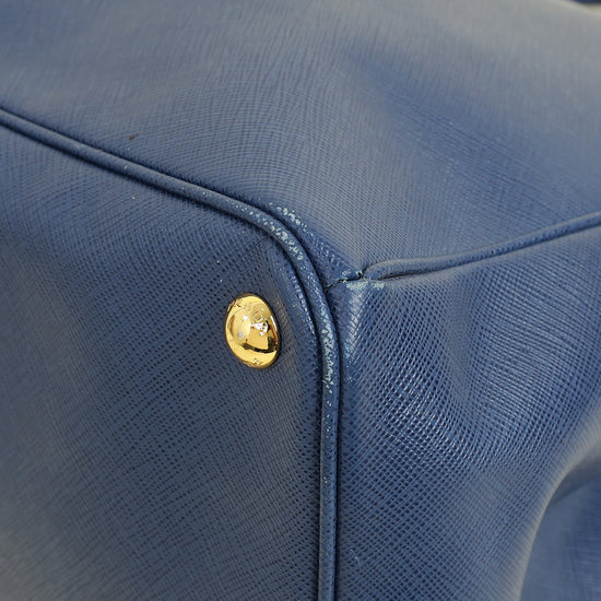 Prada Navy Blue XXL Galleria Tote Bag