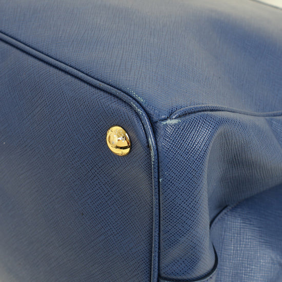 Prada Navy Blue XXL Galleria Tote Bag