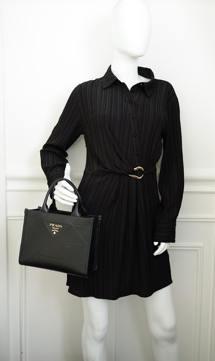 Prada Black Symbol Small Handbag