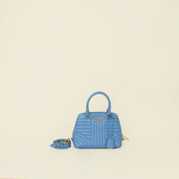 Prada Blue Diagramme Promenade Satchel Bag