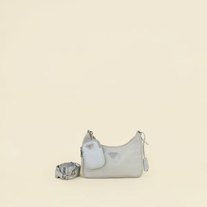 Prada Grey Re-Nylon Re-Edition 2005 Bag