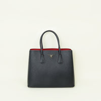 Prada Black Cuir Double Handle Large Bag